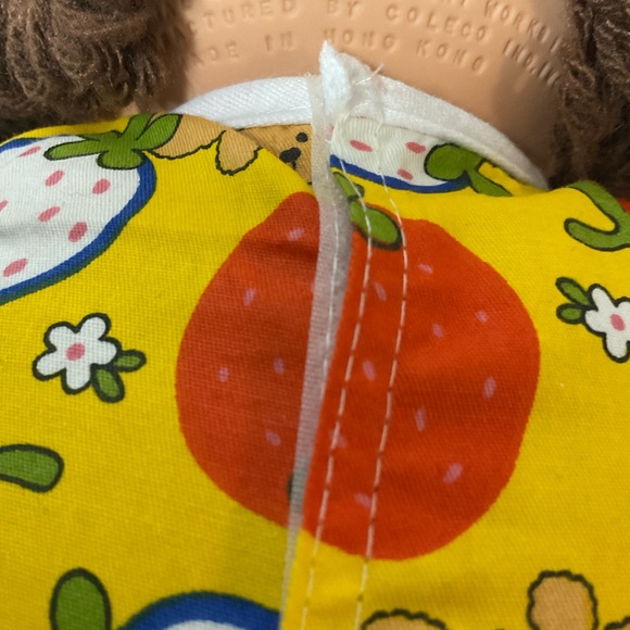 Vintage Cabbage Patch Kid Girl Hong Kong P Factory Brown Hair Head Mold #3 1984 - Picture 11 of 11